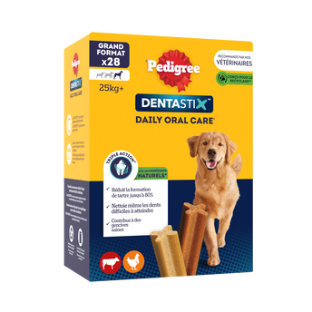 Image de Bâtonnets à mâcher grand chien Dentastix PEDIGREE x28