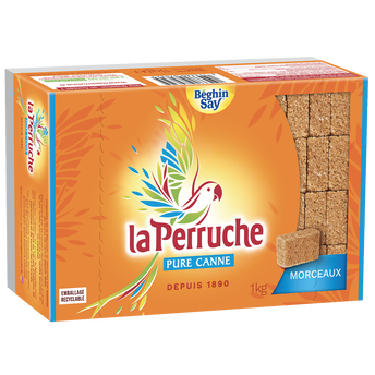 Image de Sucre en morceaux Perruche ambré BEGHIN SAY, boîte