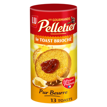 Image de Biscottes toast briochés Pelletier LU - Paquet de