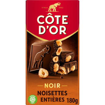 Image de Chocolat noir noisettes entières COTE D'OR - Tablette de