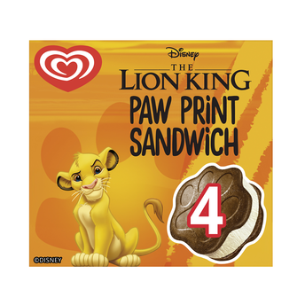 Image de Mini bâtonnet glacé DISNEY roi lion x4
