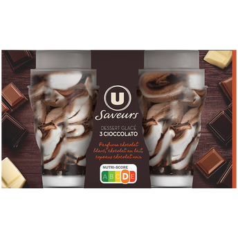 Image de U SAVEURS
Coupes glacées verre 3 cioccolato - 2 x