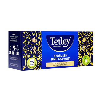 Image de Thé noir anglais English Breakfast TETLEY - 25 sachets
