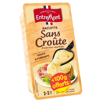 Entremont Fromage À Raclette Sans Croûte 30%mg Entremont, 350g + 100g Offert