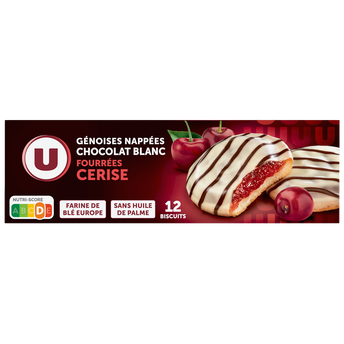 Image de U
Biscuits fourrés à la cerise nappés de chocolat paquet de