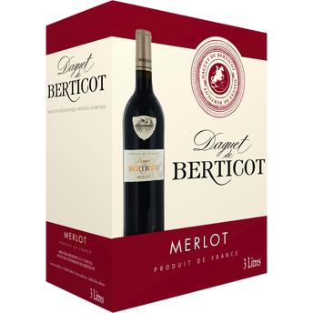 Image de Vin Rouge IGP de l'Atlantique rouge Daguet de Berticot bib de 3