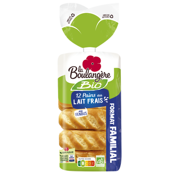 La Boulangère Pain Au Lait La Boulangere Bio, X12 420g