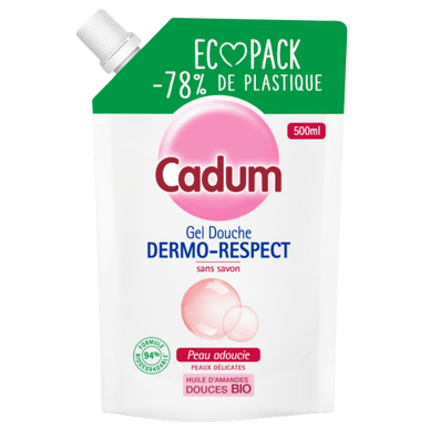 Lot De 3 Gels Douche CADUM Sans Savon 400ml - Senteur Amande Pour Peau Normale