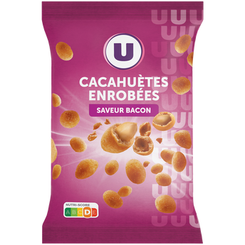 Image de U
Cacahuètes enrobées goût bacon  sachet de