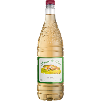 Image de Vin blanc Espagne, bouteille en plastique de