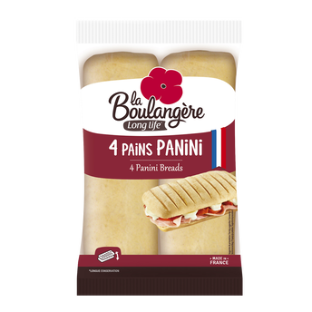Image de Pain panini nature LA BOULANGERE X4