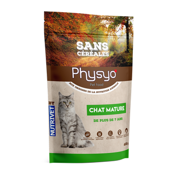 Image de Croquettes chat sénior poulet sans céréales PHYSYO - 1,5