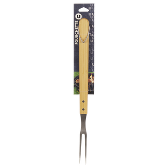Image de U
Fourchette U en acier inoxydable manche en bambou