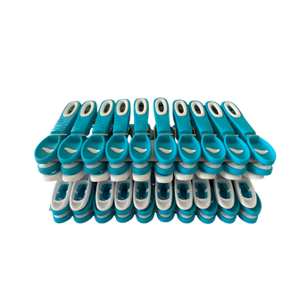 Image de U MAISON
Pince à linge bimatière blanc/bleu x30-antiglisse-traitementanti