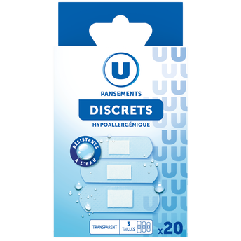 Image de U
Pansements discrets 3 tailles
