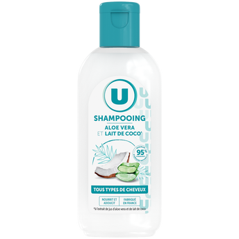 Image de U
Shampooing tous types de cheveux lait coco & aloe vera