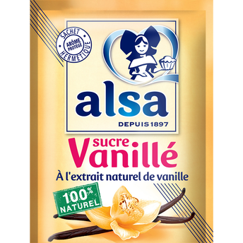 Image de Sucre vanillé ALSA, 12 sachets