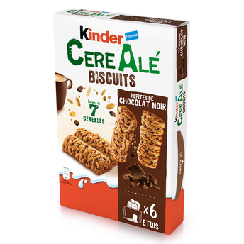 Image de Biscuit Kinder Cerealé chocolat noir, (2x6)