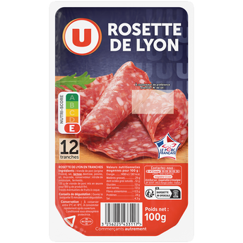 Image de U
Rosette de Lyon - x12 tranches
