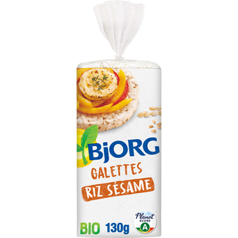 Image de Galettes de riz Sésame BIO BJORG - Paquet de