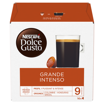 Nescafé Café Capsules Nescafe Dolce Gusto Grande Intenso N°9 - Compatible Dolce Gusto - X16