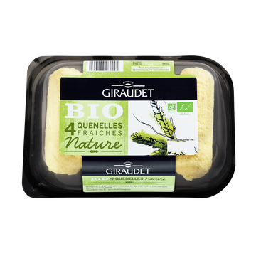 Giraudet Quenelle Nature Bio Giraudet, 4 Unités Soit 320g