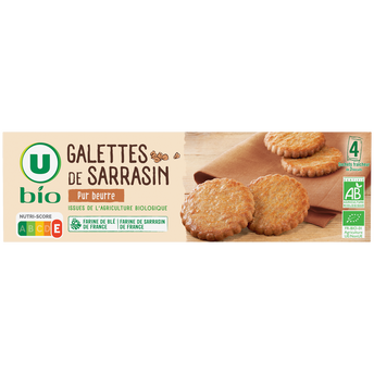 Image de U BIO
Biscuits Galettes de sarrasin pur beurre paquet