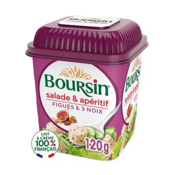 Image de Dés de Fromage Salade et apéritif Figue et 3 noix BOURSIN