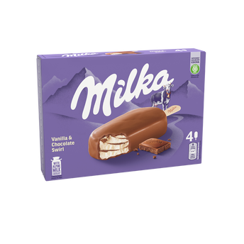 Image de Bâtonnets glacés MILKA Vanille, Chocolat