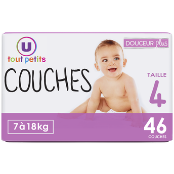 Image de U TOUT PETITS
Couches douceur plus T4 7/18kg - x