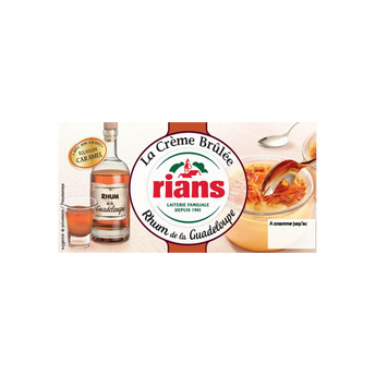 Image de Dessert Crème Brûlée Rhum de Guadeloupe RIANS - 2 pots de