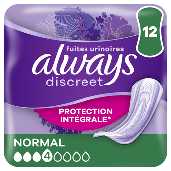 Image de Serviettes pour fuites urinaires ALWAYS DISCREET Normal