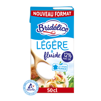 Image de Crème légère fluide UHT 12%mg BRIDELICE