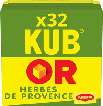 Image de Bouillon herbes provences Kub Or MAGGI x16 bâtonnets 128g