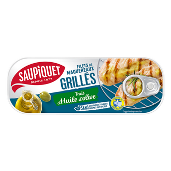 Image de Filets de maquereaux grillés huile d'olive SAUPIQUET