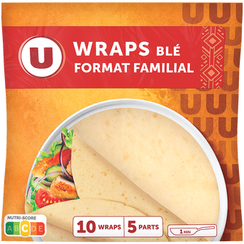 Image de U
Wraps blé nature, x10