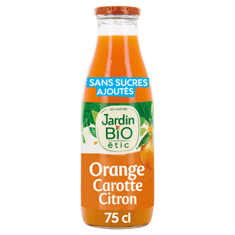 Image de Pur jus orange/carotte/citron 100% bio JARDIN BIO
