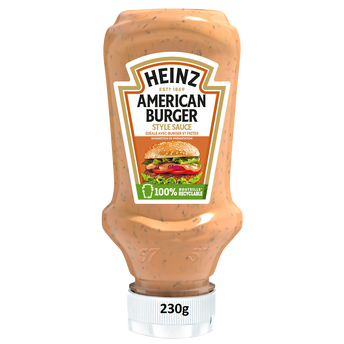 Image de Sauce American burger HEINZ flacon souple top down