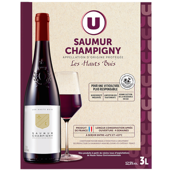 Image de U
Vin AOP rouge Saumur Champigny Les Hauts Buis fontaine à vin