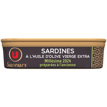 Image de U SAVEURS
Sardines millésimées à l'huile d'olive vierge extra