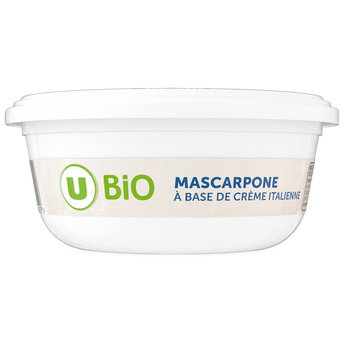 Image de U BIO
Mascarpone, fromage triple crème bio 36%MG