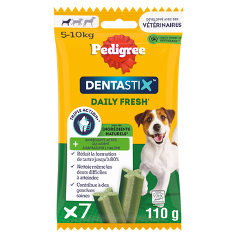 Image de Bâtonnets à mâcher petit chien Dentastix Fresh PEDIGREE x7