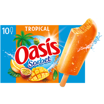 Image de Bâtonnets sorbet tropical OASIS