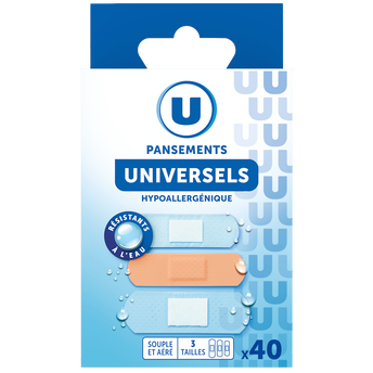 Image de U
Pansements universels 3 tailles