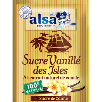 Image de Sucre vanillé des Isles ALSA, 7 sachets soit