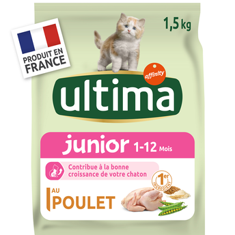 Image de Croquettes au poulet, pour chats stérilisés junior ULTIMA