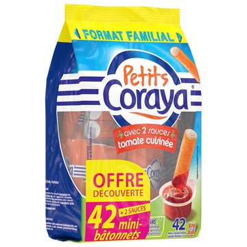 Coraya Bâtonnets De Surimi À La Sauce Tomate Les Petits Coraya, 420g Offre Découverte