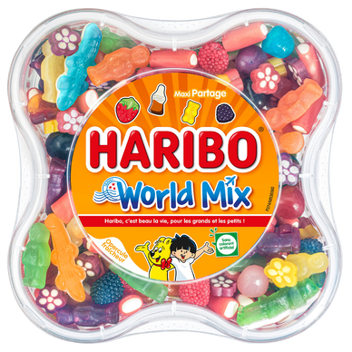 Assortiment de bonbons world mix HARIBO, boîte de 750g - Super U