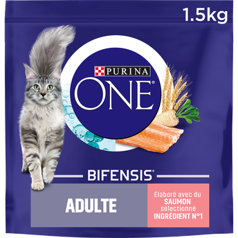 Image de Croquettes pour chat adulte Saumon, Créales Complètes PURINA ONE