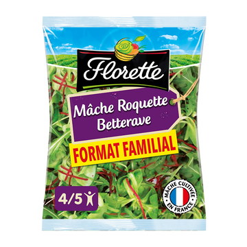 Florette Trio Mâche/roquette/betterave, Florette, Sachet 175g